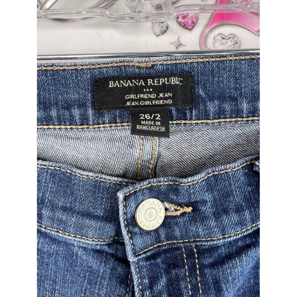 Banana Republic girlfriend Jean Women’s Blue Straight-Leg Jeans - Picture 8 of 10